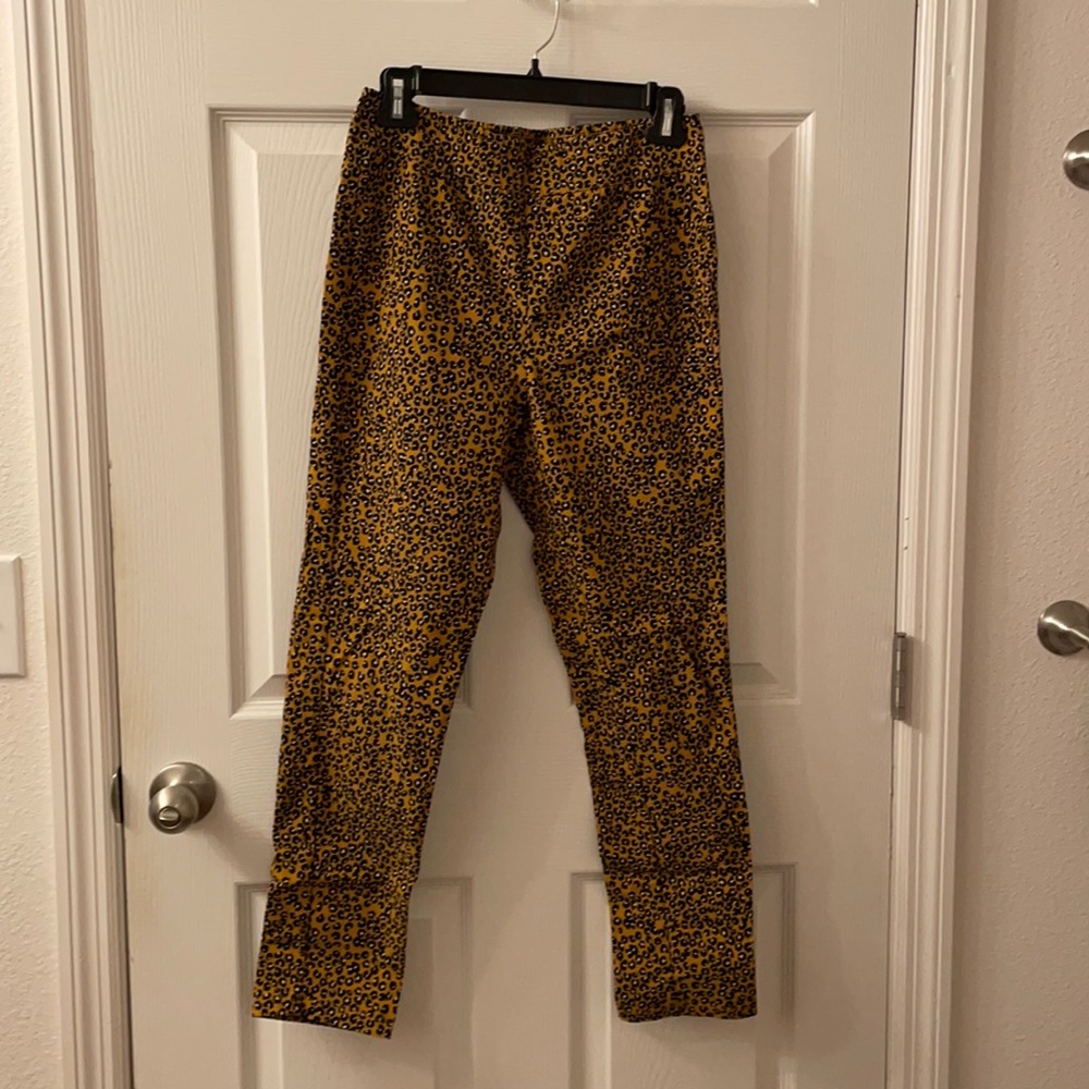 Maternity leopard full length pants